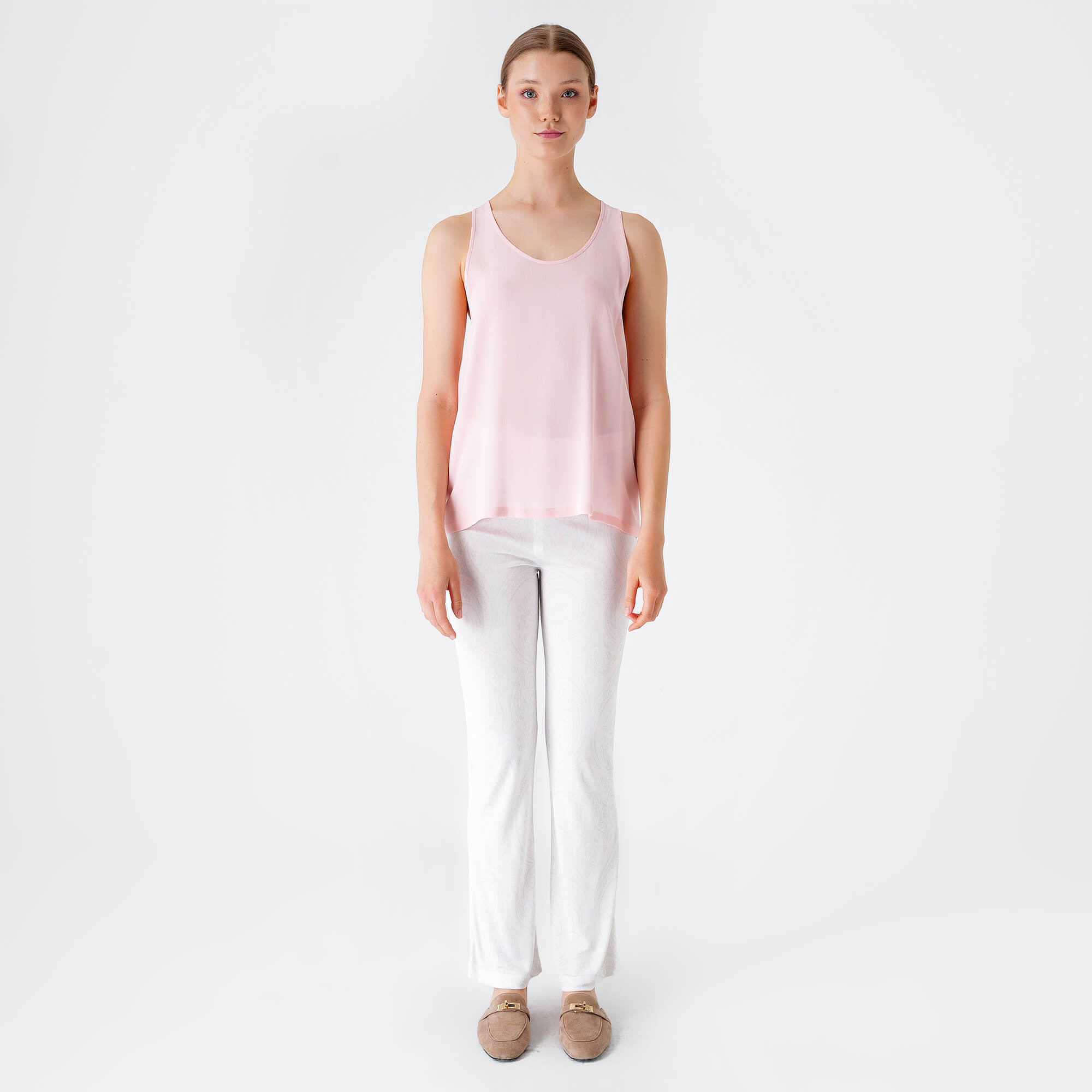 Etro - Pink Silk Sleeveless Blouse